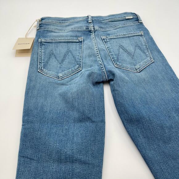 MOTHER | NWT The Mid Rise Dazzler Ankle Fray Riding the Cliffside Jeans 25 - Picture 14 of 16